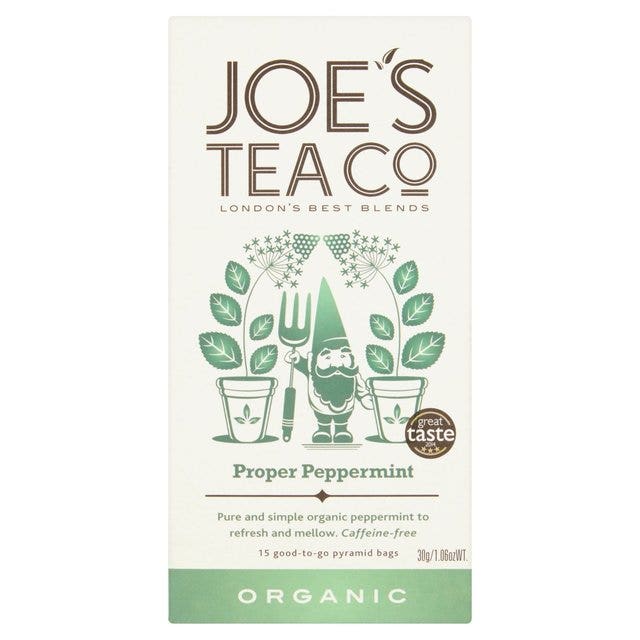 Case of 6 x 15 Teabags Organic Proper Peppermint Tea from Joe's Tea Co.