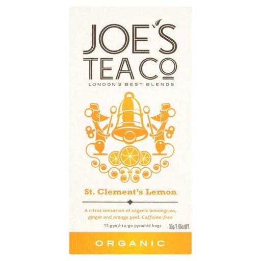 Case of 6 x 15 Teabags Organic St. Clementâ€™s Lemon Herbal and Fruit Infusion from Joe's Tea Co.