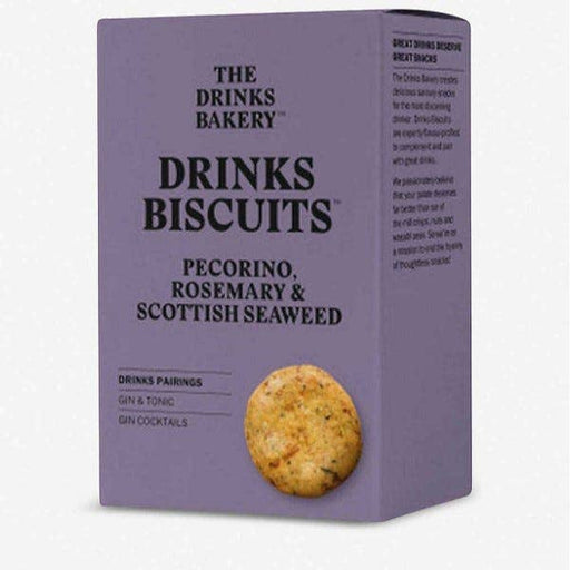 Case of 4 x 110g Pecorino, Rosemary & Scottish Seaweed 'Luxury Sharing Pack' Biscuits from The Drinks Bakery.