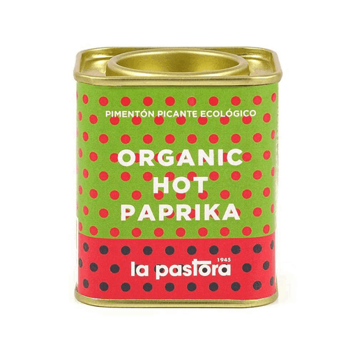 Case of 6 x 75g Organic Hot Paprika from La Pastora.