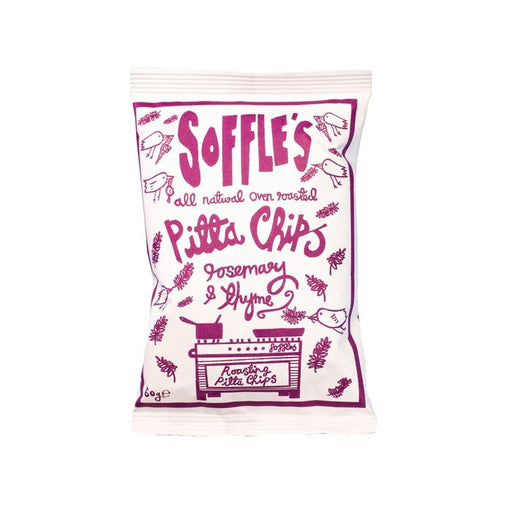 Soffles Wholesale - Rosemary and Thyme Pitta Chips 15 x 60g