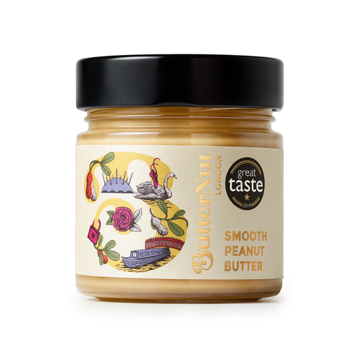 Case of 10 x 180g Smooth Peanut Butter from ButterNut of London